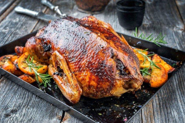 Canard au basilic dans la manche