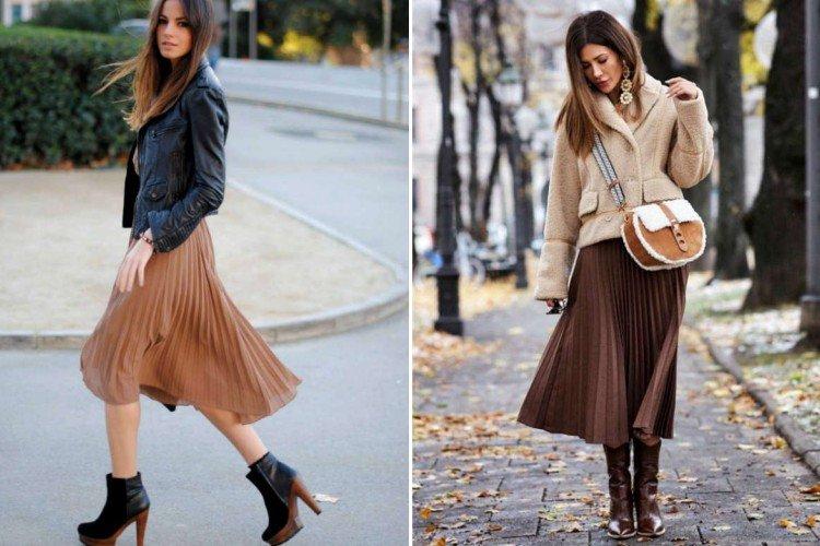 Que porter avec une jupe plissée - photos et idées