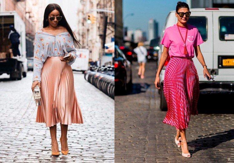 Que porter avec une jupe plissée - photos et idées