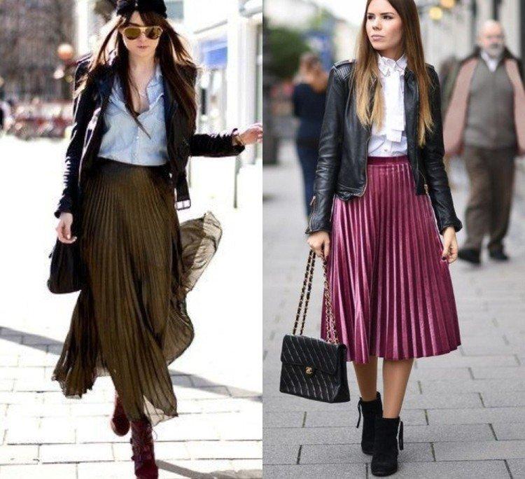 Que porter avec une jupe plissée - photos et idées