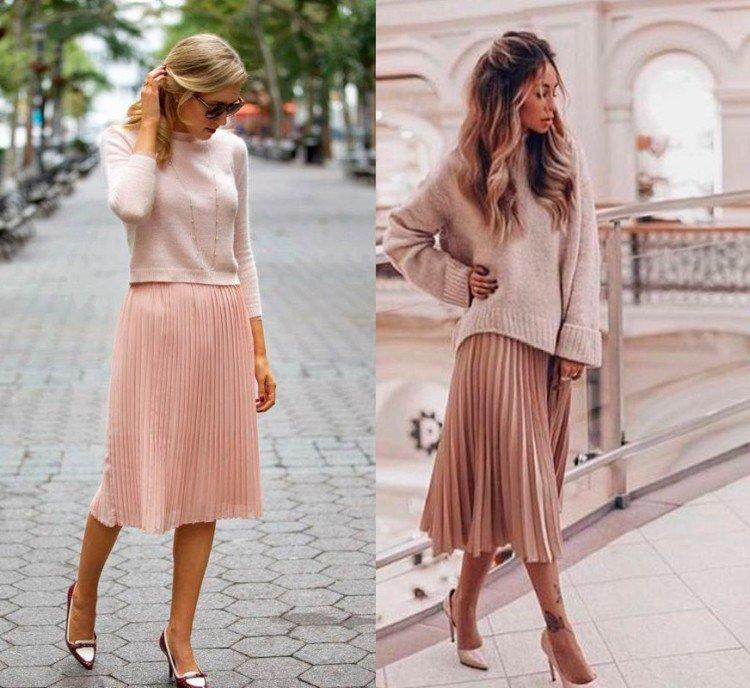 Que porter avec une jupe plissée - photos et idées