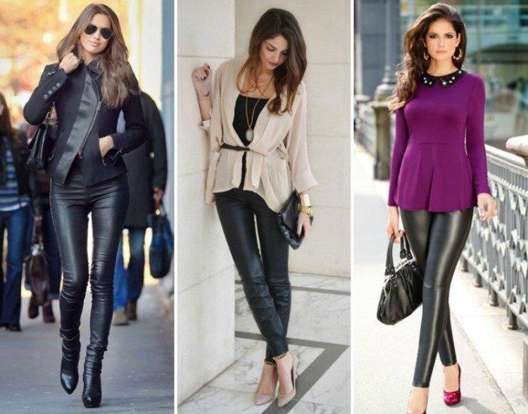 Que porter avec un pantalon en cuir - photos et idées