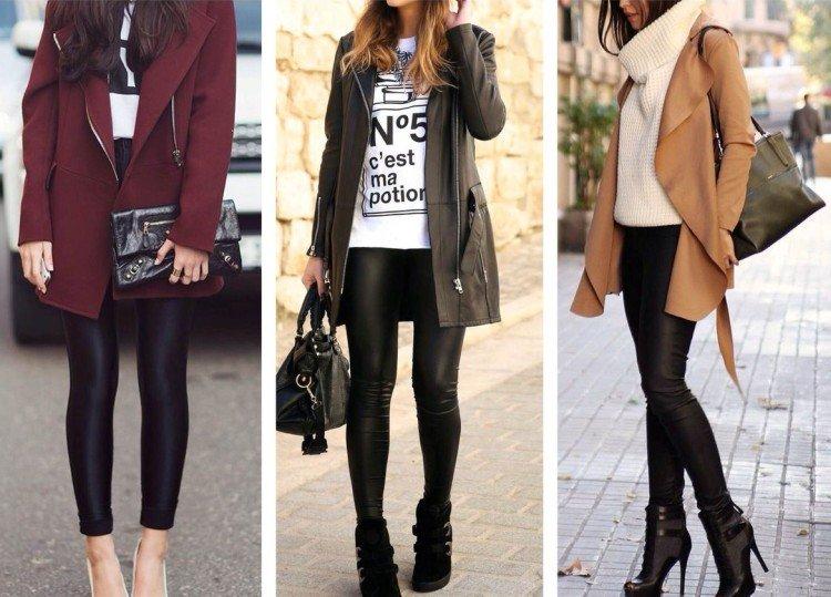 Que porter avec un pantalon en cuir - photos et idées