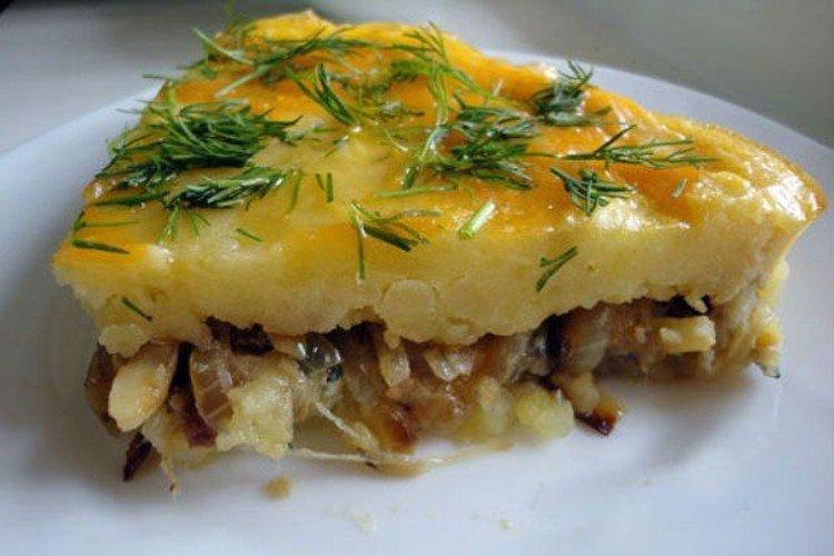 Casserole de pommes de terre aux champignons