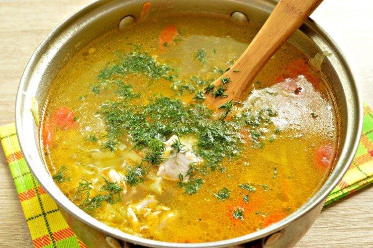 Bouillon de poulet au chou