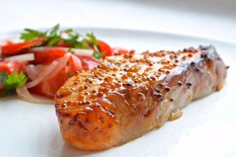 Poisson mariné au miel