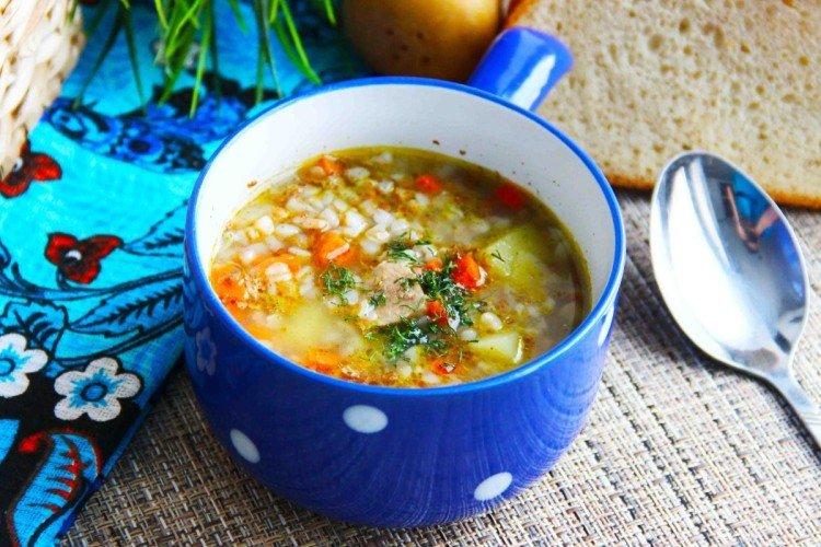 Soupe de dinde au sarrasin