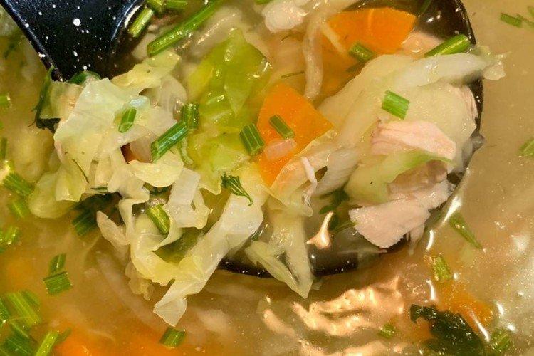 Soupe de dinde au chou