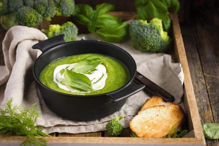 Velouté de brocoli et épinards