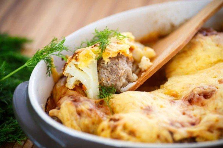 Chou-fleur à la viande hachée