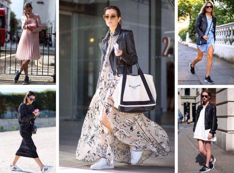 Habillez-vous avec des baskets ou des baskets - photo