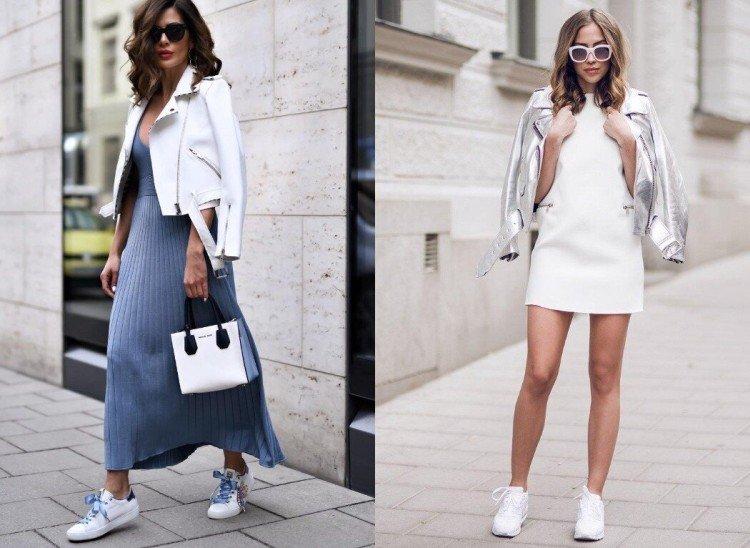 Habillez-vous avec des baskets ou des baskets - photo