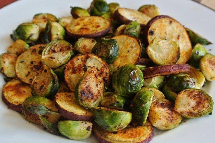 Pommes de terre aux choux de Bruxelles