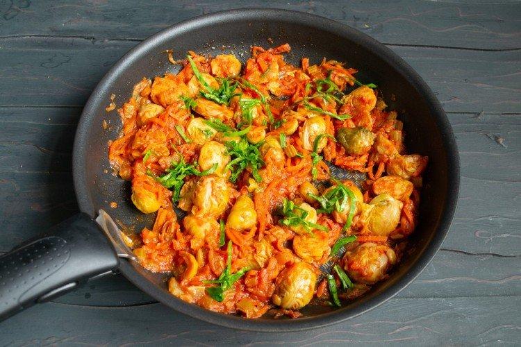 Choux de Bruxelles aux légumes