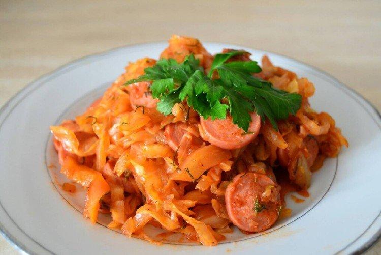 Ragoût de choucroute aux saucisses