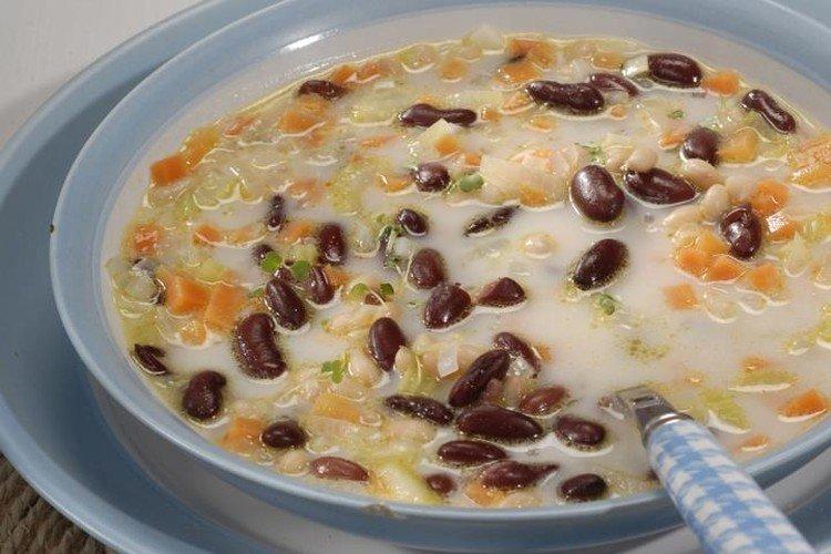 Soupe aux haricots au lait