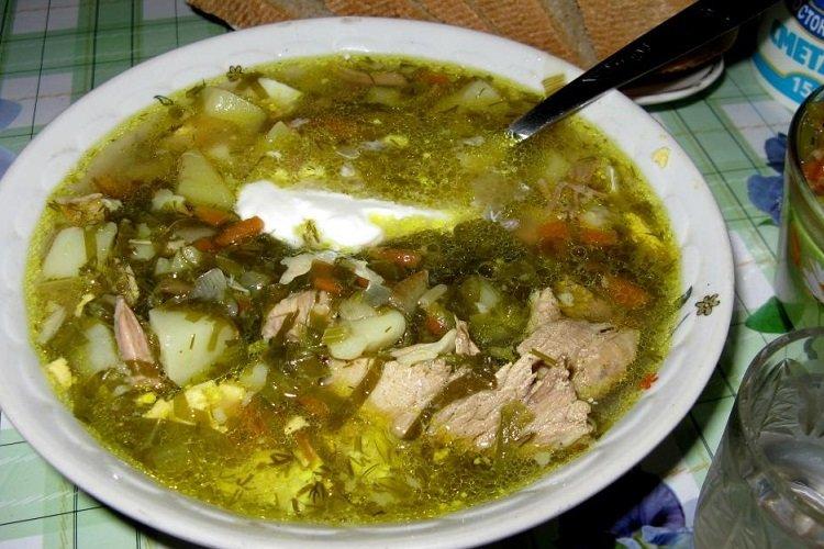 Bortsch vert à la dinde et à l'oseille