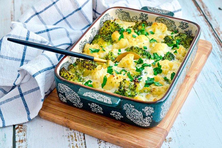 Casserole de brocoli et chou-fleur
