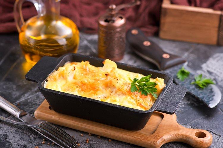 Chou-fleur à l'ail et aux aubergines