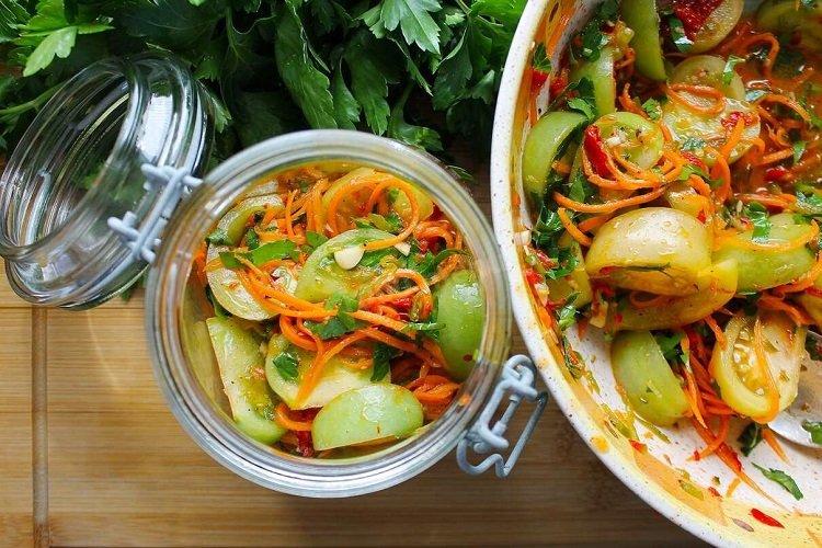 Tomates vertes coréennes