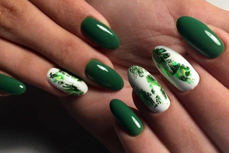 Manucure d'été verte