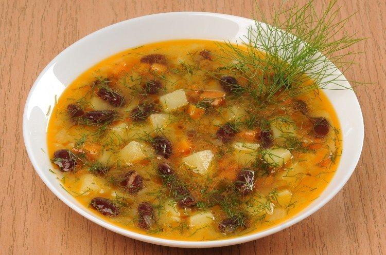 Soupe aux haricots sans viande