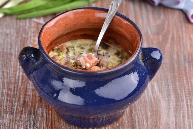 Poisson au four dans des pots