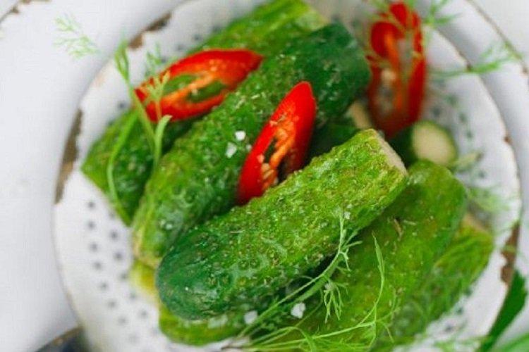 Concombres salés à la géorgienne