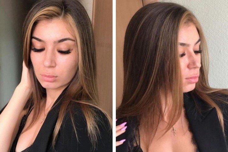 Mèches autour du visage