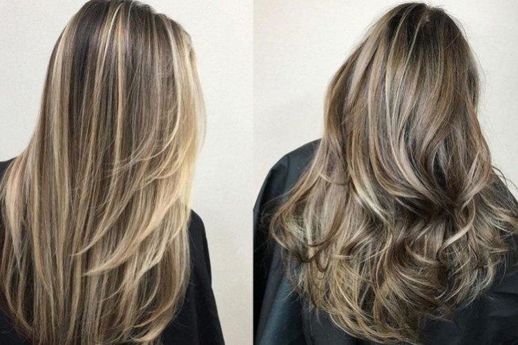 Mise en évidence sur cheveux châtain clair 2021 - photo