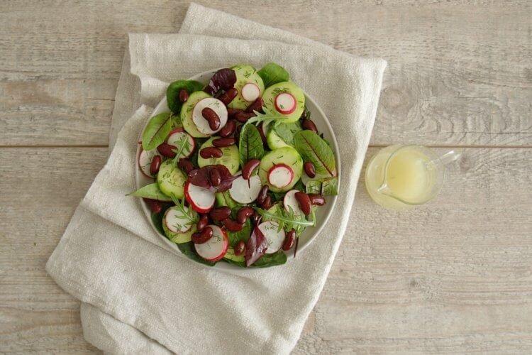 Salade de radis et haricots rouges