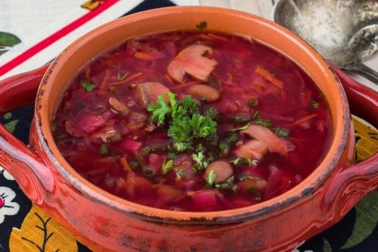 Betterave froide aux champignons