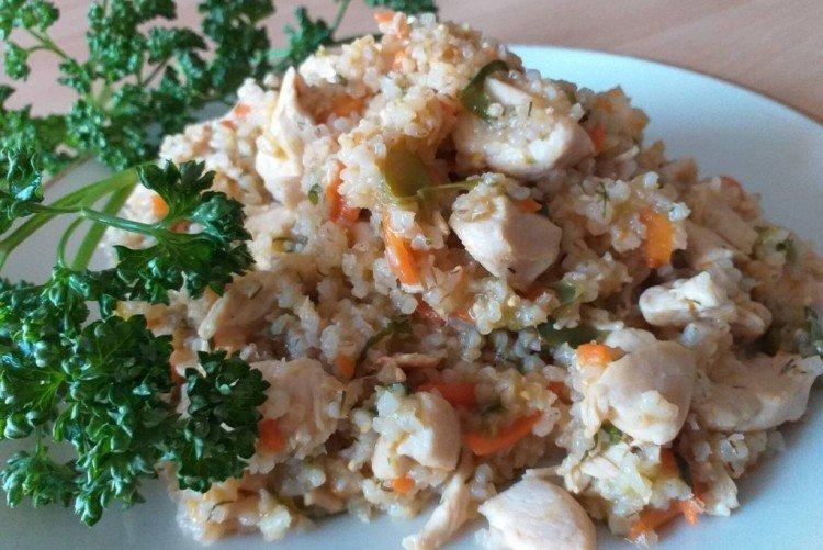 Bouillie d'orge au poulet