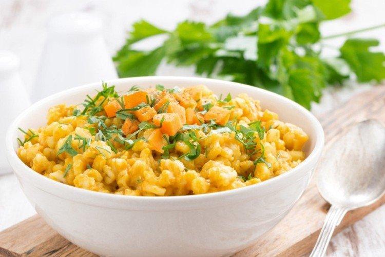 Bouillie d'orge à la citrouille