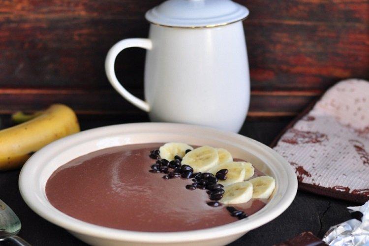 Bouillie de semoule au chocolat au lait