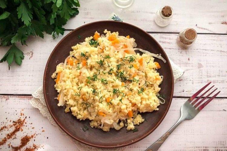 Bouillie de millet à la choucroute