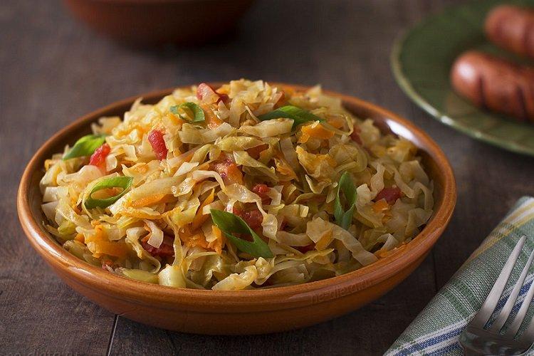 Compotée de courgettes au chou