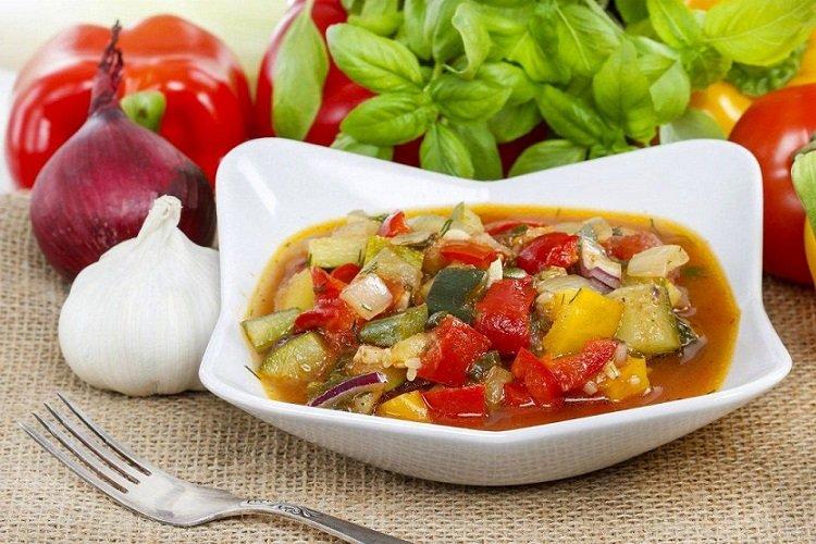 Courgettes mijotées dans une mijoteuse