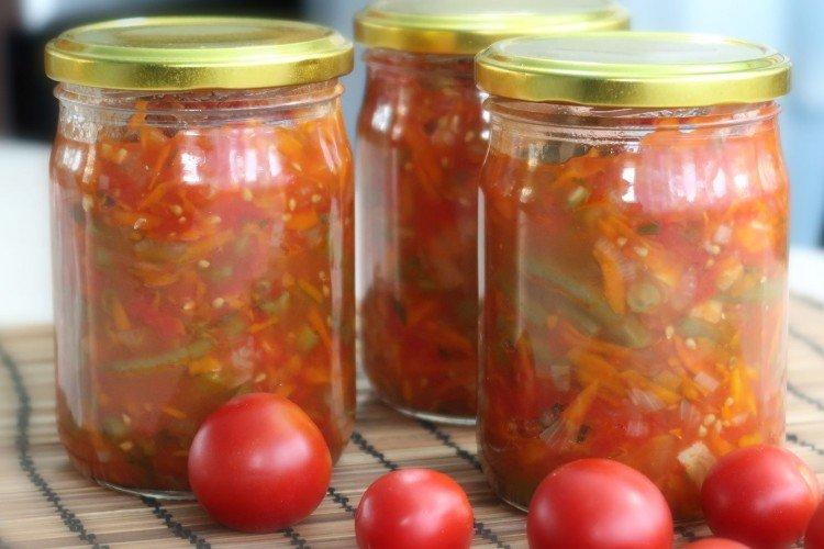 Salade de haricots verts pour l'hiver