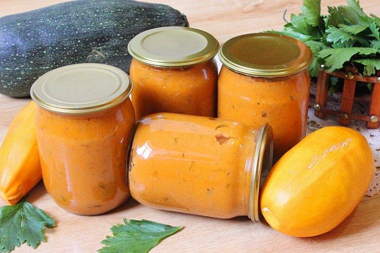 Caviar de courgettes dans la manche