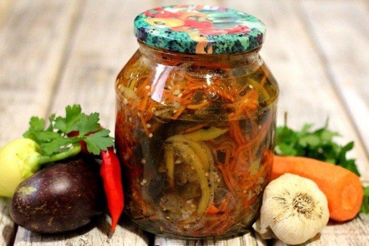 Salade d'aubergines coréenne pour l'hiver