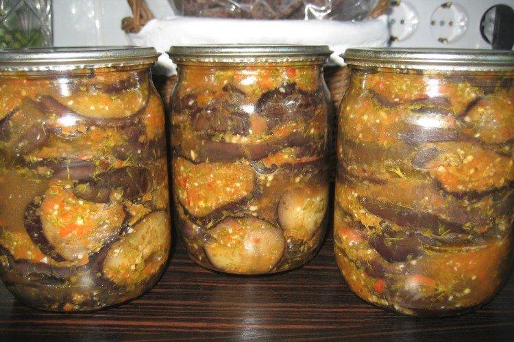 Salade d'aubergines en cercles