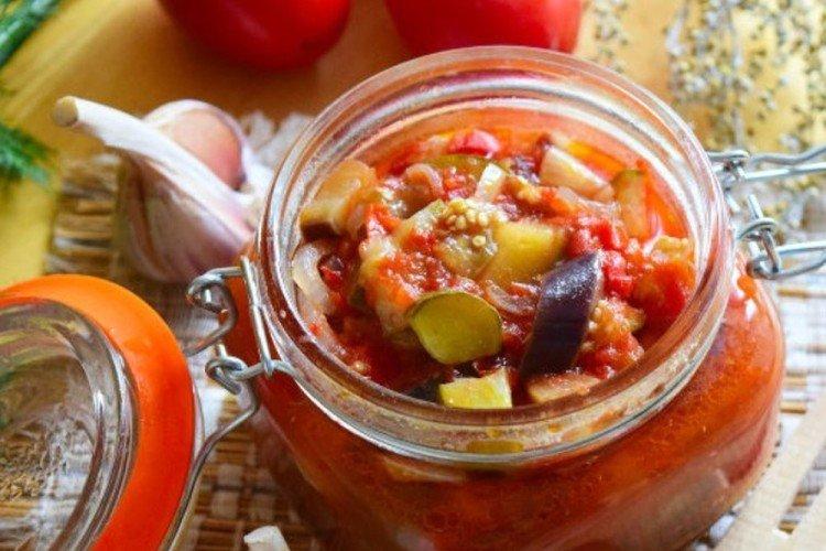 Salade d'aubergines et concombre