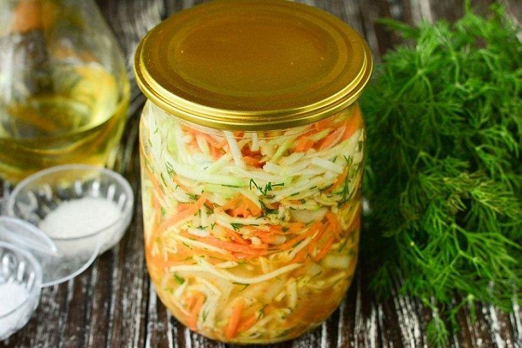 Courgettes coréennes pour l'hiver