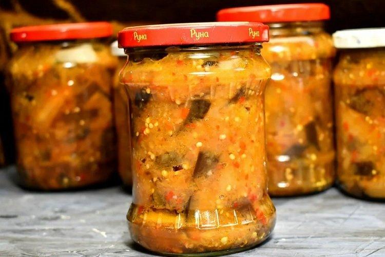 Courgettes aux aubergines pour l'hiver