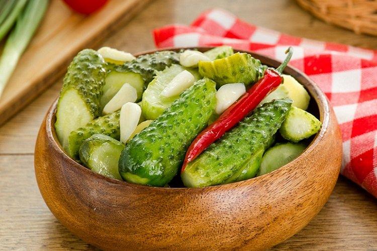 Concombres coréens pour l'hiver