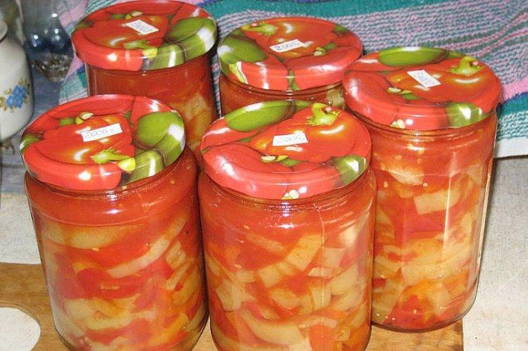 Salade de poivrons aux oignons