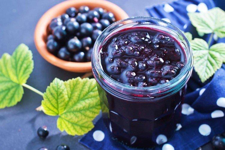 Confiture de cassis au sucre