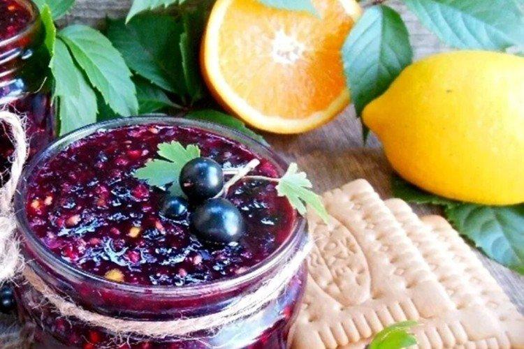 Confiture de cassis au citron et à l'orange