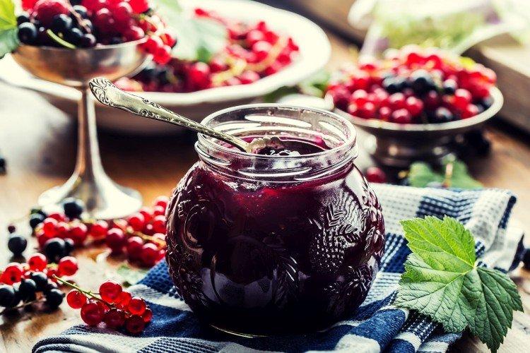 Confiture de groseille noire et rouge